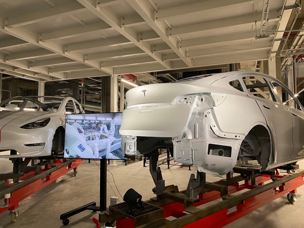 Továrna Gigafactory společnosti Tesla v Berlíně