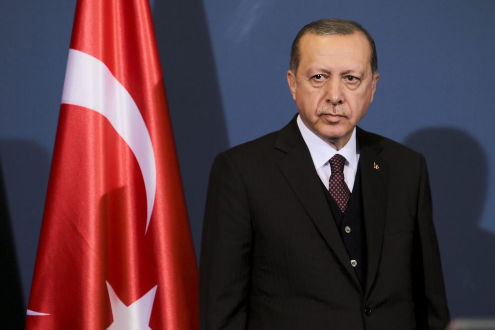 Turecký prezident Recep Tayyip Erdogan během své oficiální návštěvy Srbska